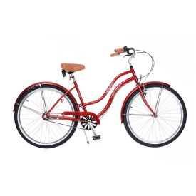 Neuzer California, női, bordó, 3 sebességes