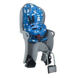   GYEREKÜLÉS HÁTRA VÁZRA KISS BIZTONSÁGI CSOMAG SZÜRKE/VILÁGOSKÉK PÁRNÁVAL SISAKKAL HAMAX