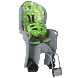   GYEREKÜLÉS HÁTRA VÁZRA KISS BIZTONSÁGI CSOMAG SZÜRKE/ZÖLD PÁRNÁVAL SISAKKAL HAMAX