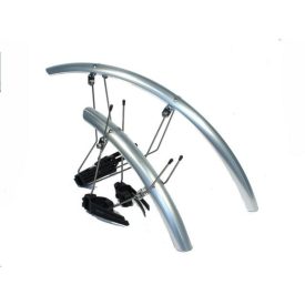   SÁRVÉDŐ SZETT VERSENY KERÉKPÁR PATENT RÖGZÍTÉSŰ EZÜST 